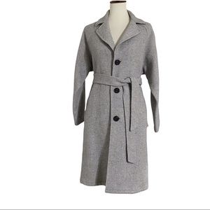 Zara Woman Wool Grey Coat